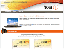 Tablet Screenshot of host1.com.au